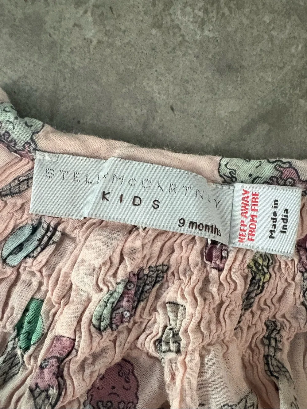 Stella McCartney Kids Pink Ice Cream-Print Romper - Picture 6 of 6